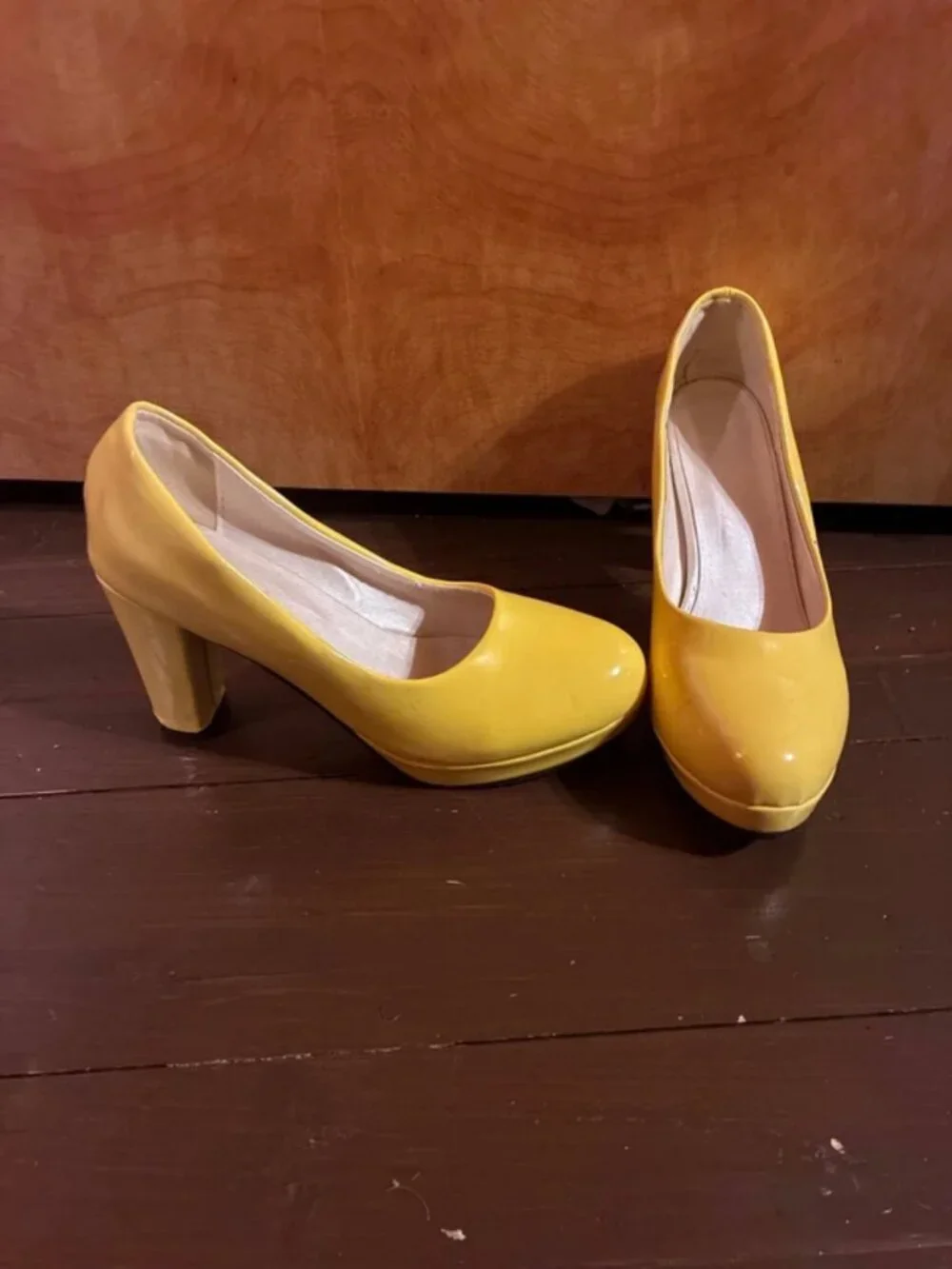 Yellow heels